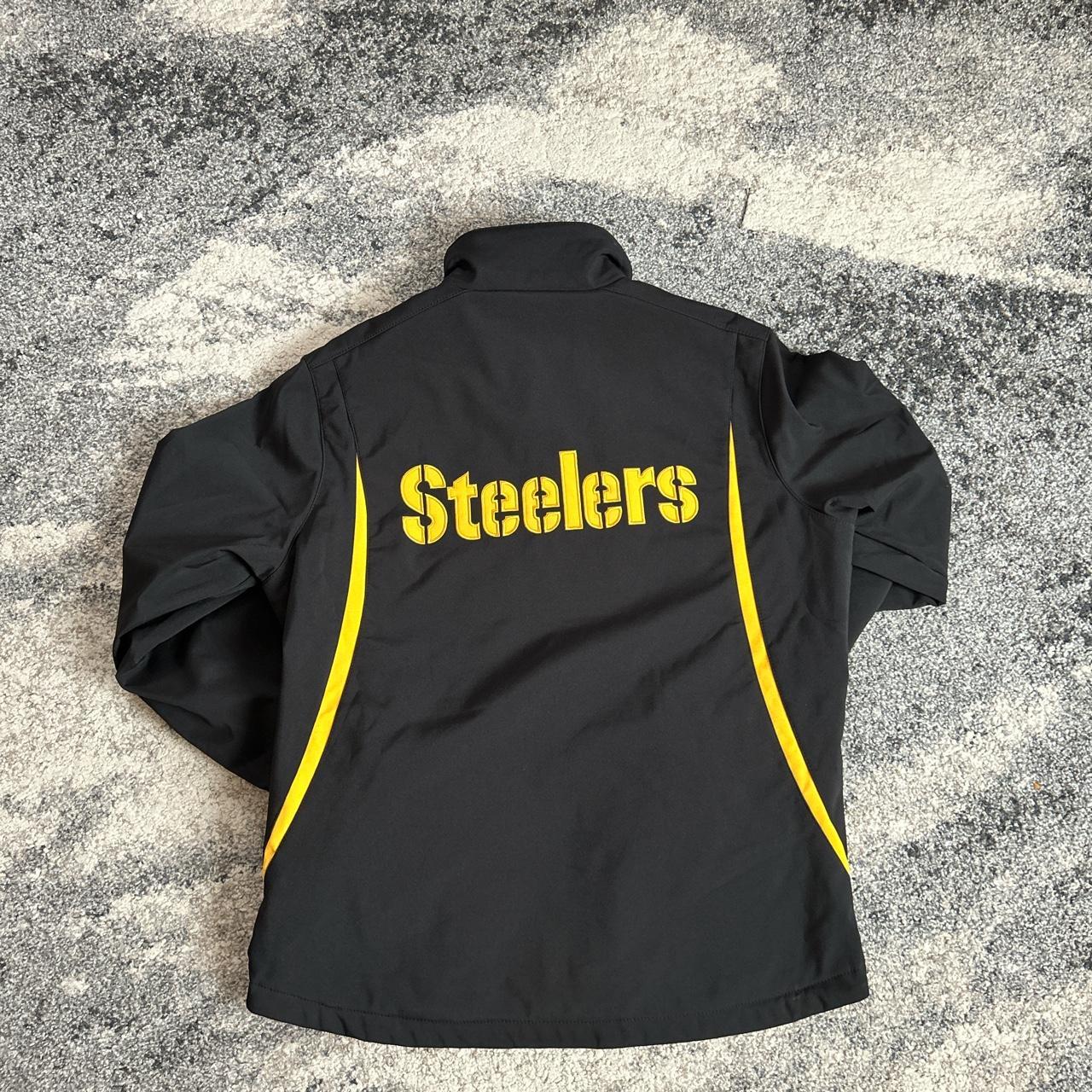 Women's Pittsburgh Steelers jacket. Size large fits - Depop