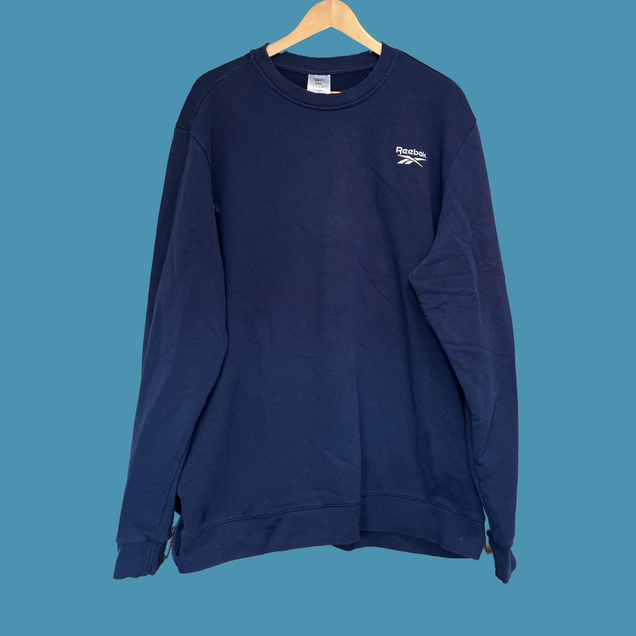 Reebok Jumper Navy blue Reebok... Depop