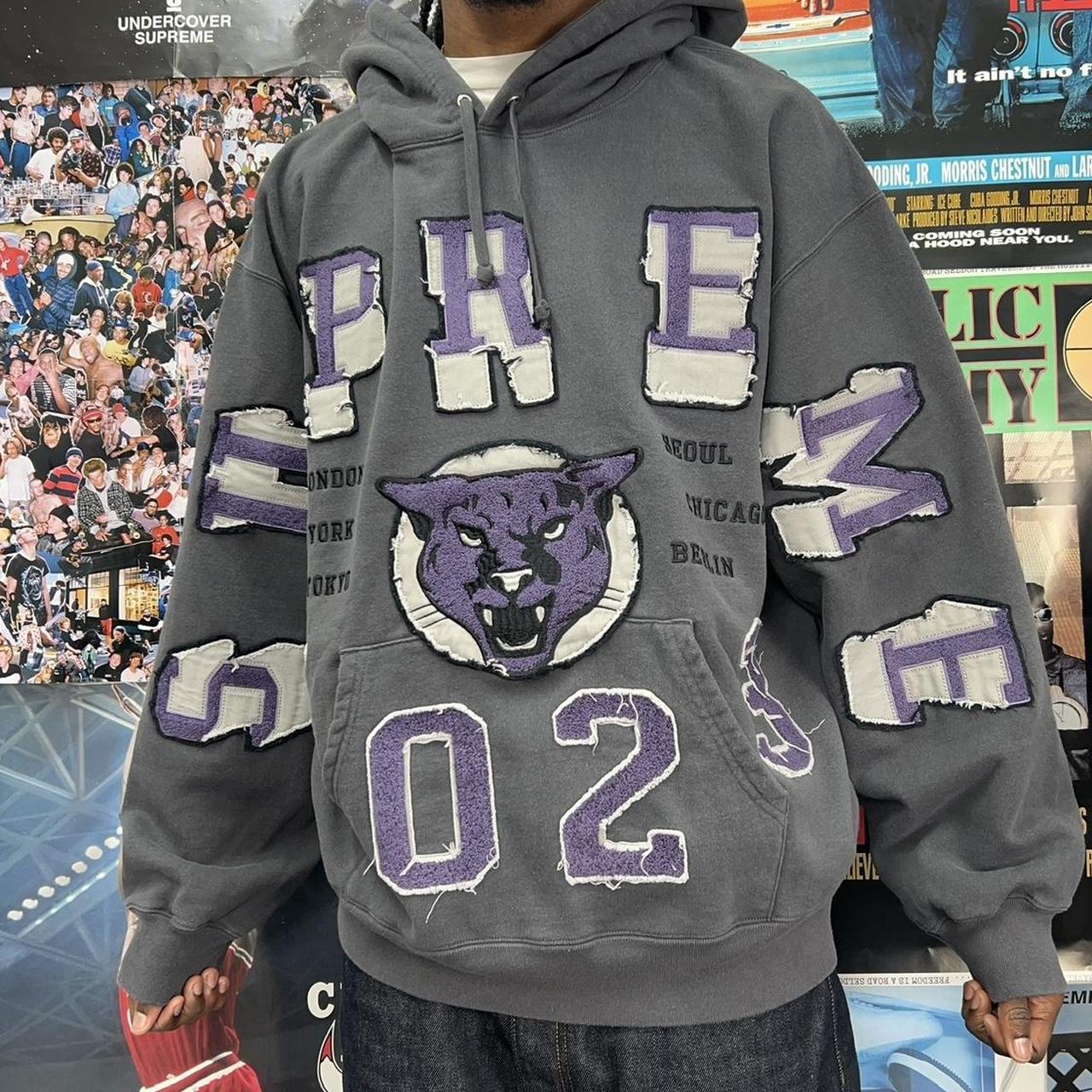 Supreme Panther Hoodie💜, 💜Size - XL, 💜Condition -...