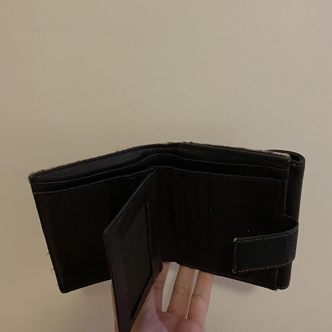 Vintage Black slim leather Wallet This genuine - Depop