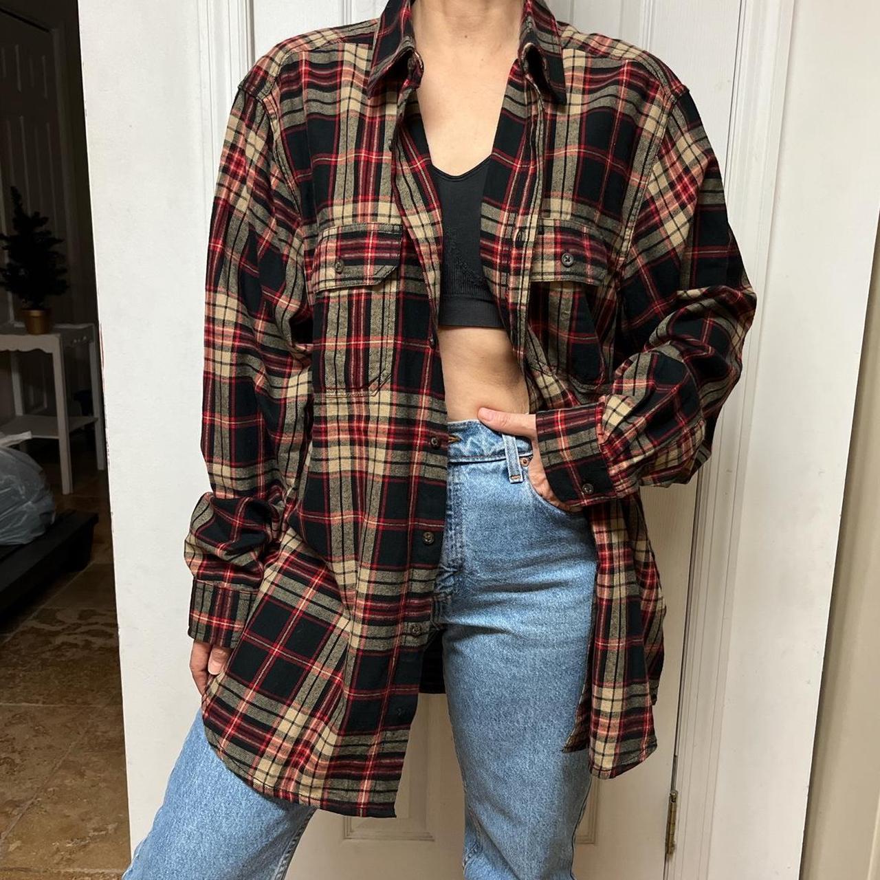 faded glory women's flannel shirts