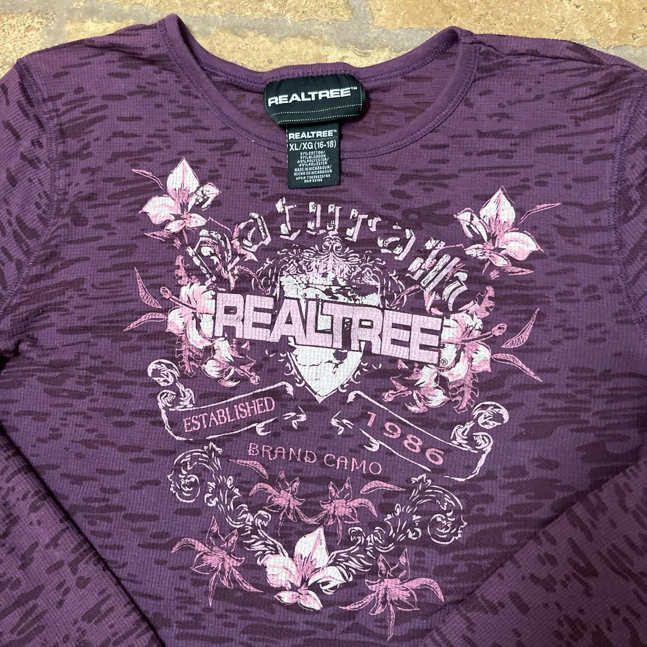 Awesome Very Soft Plum Purple Camo Burnout Thermal