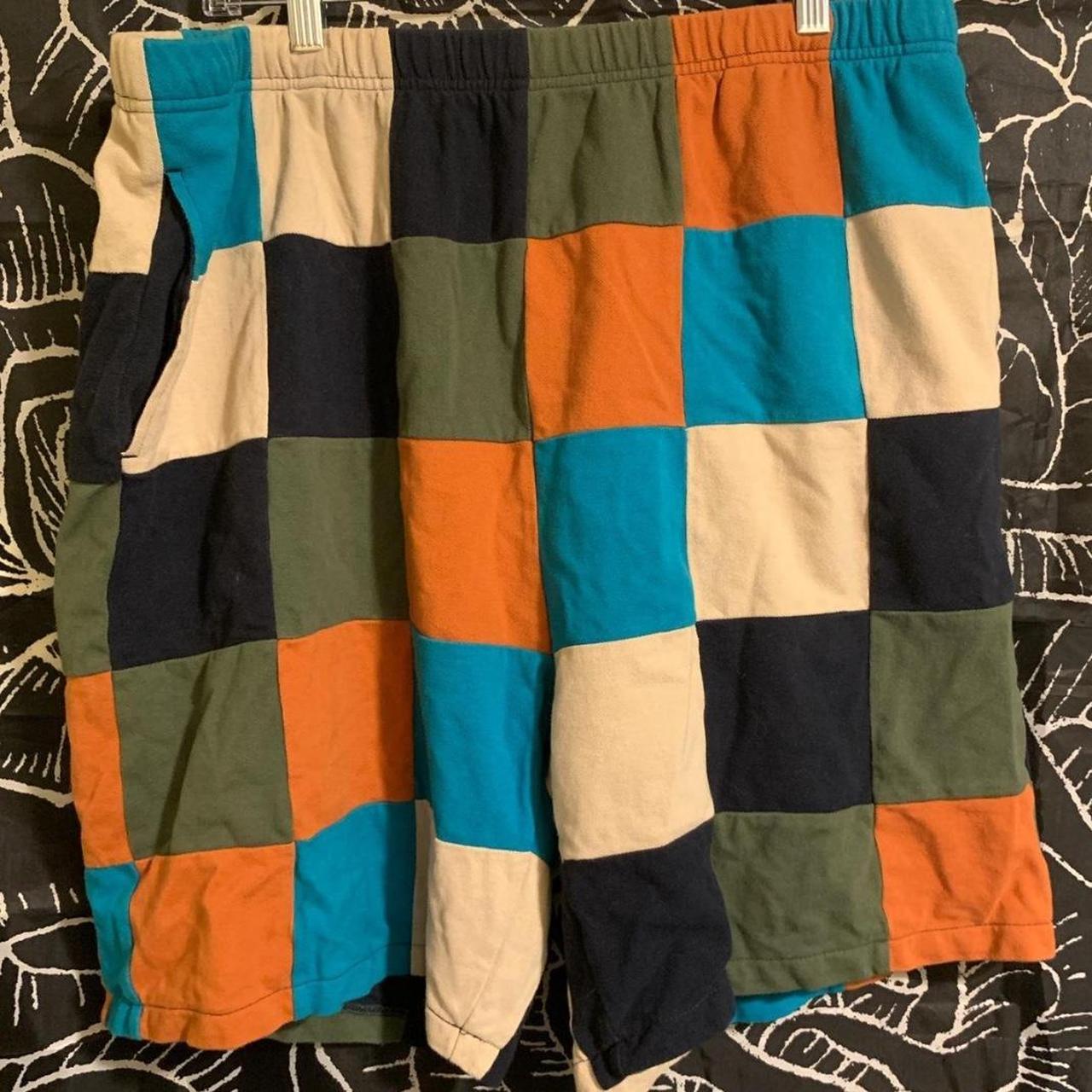 Supreme patchwork-shorts - Depop Supreme patchwork-shorts - Depop