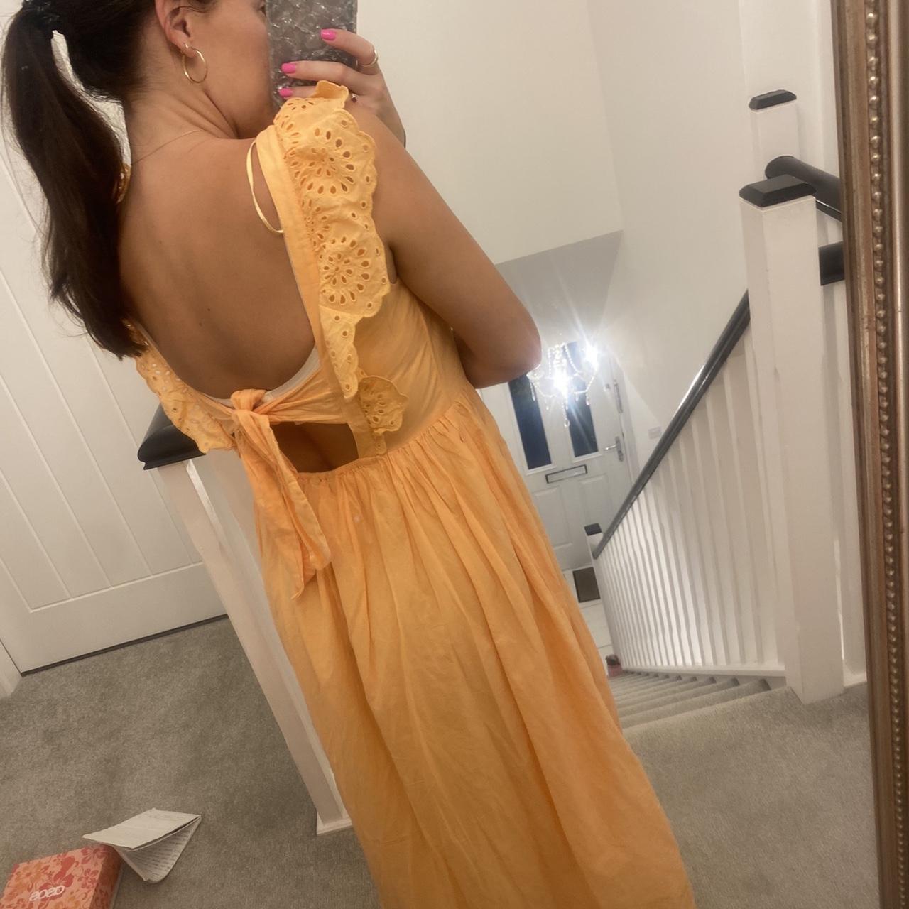 F&f orange maxi dress best sale