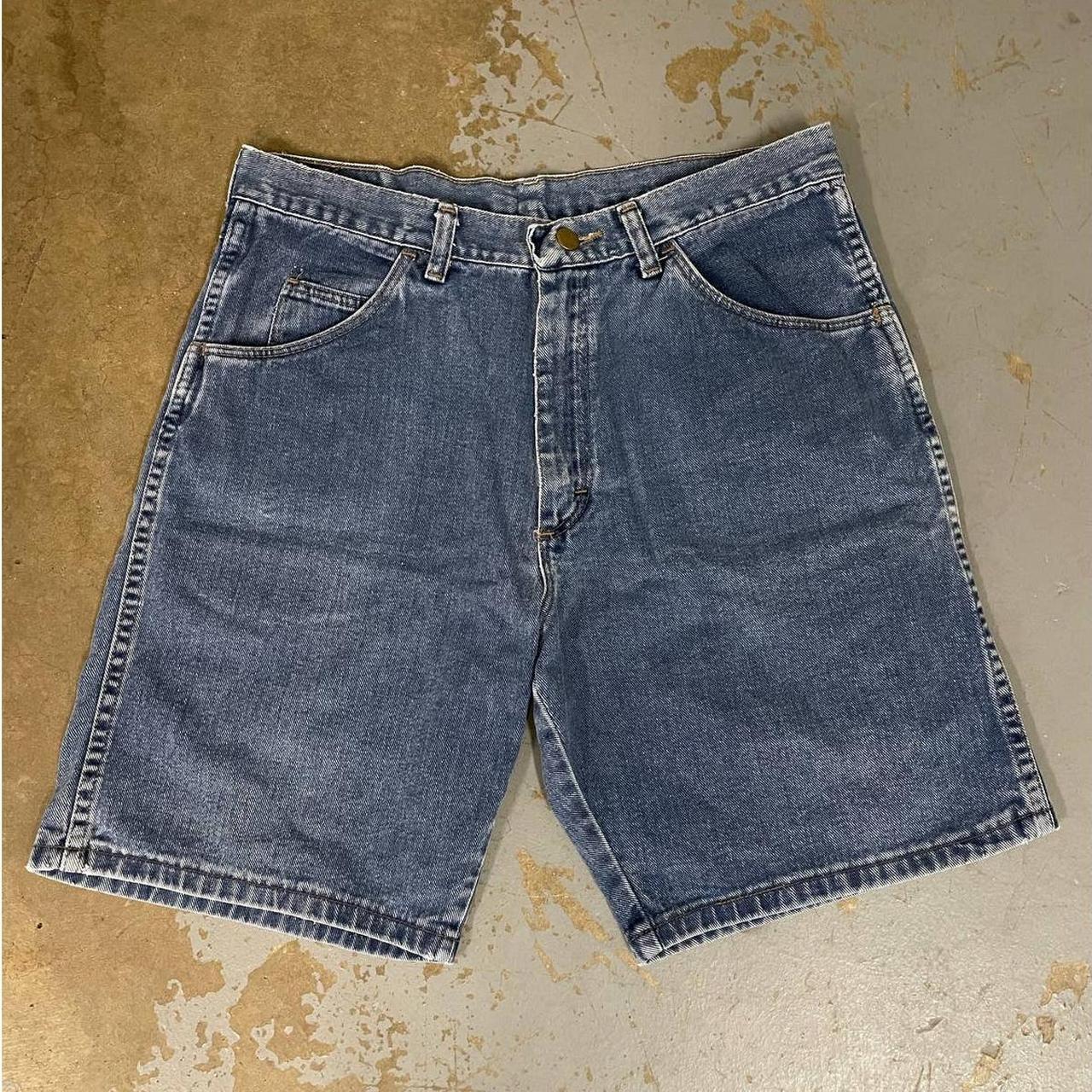 vtg 90s Wrangler jorts denim jean shorts tag removed... - Depop