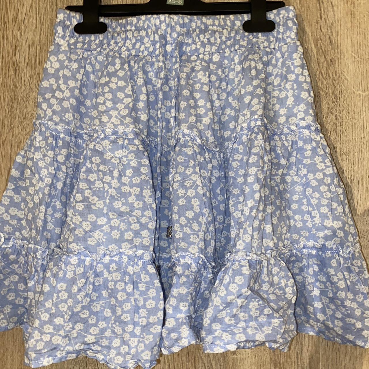 Blue princess Polly mini skirt Never worn Size 6 - Depop