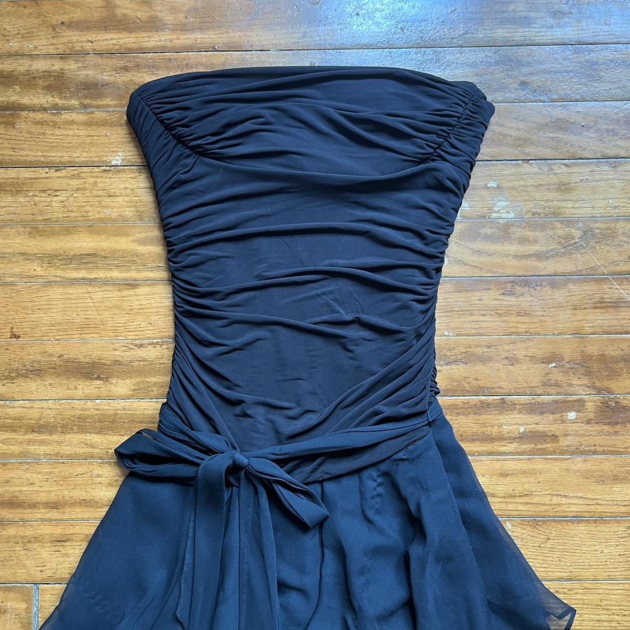 BCBGMAXAZRIA Women's Black Dress | Depop