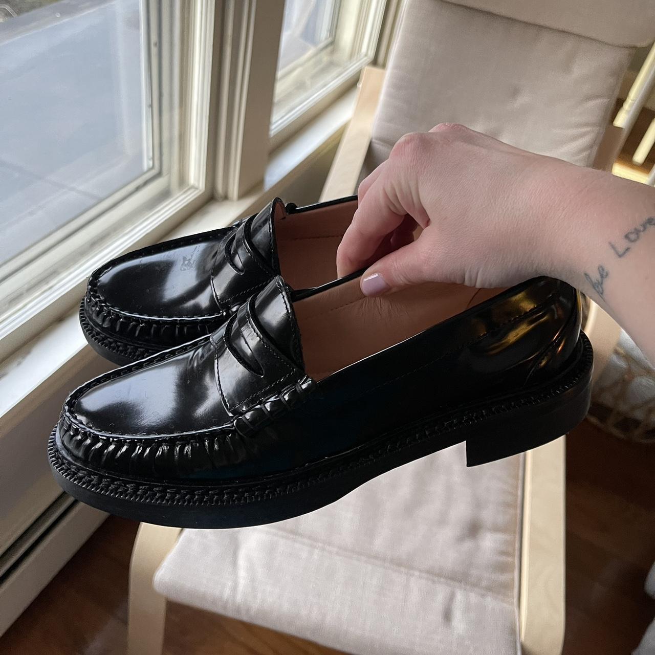 Jcrew Womens Black Loafers Depop 5483