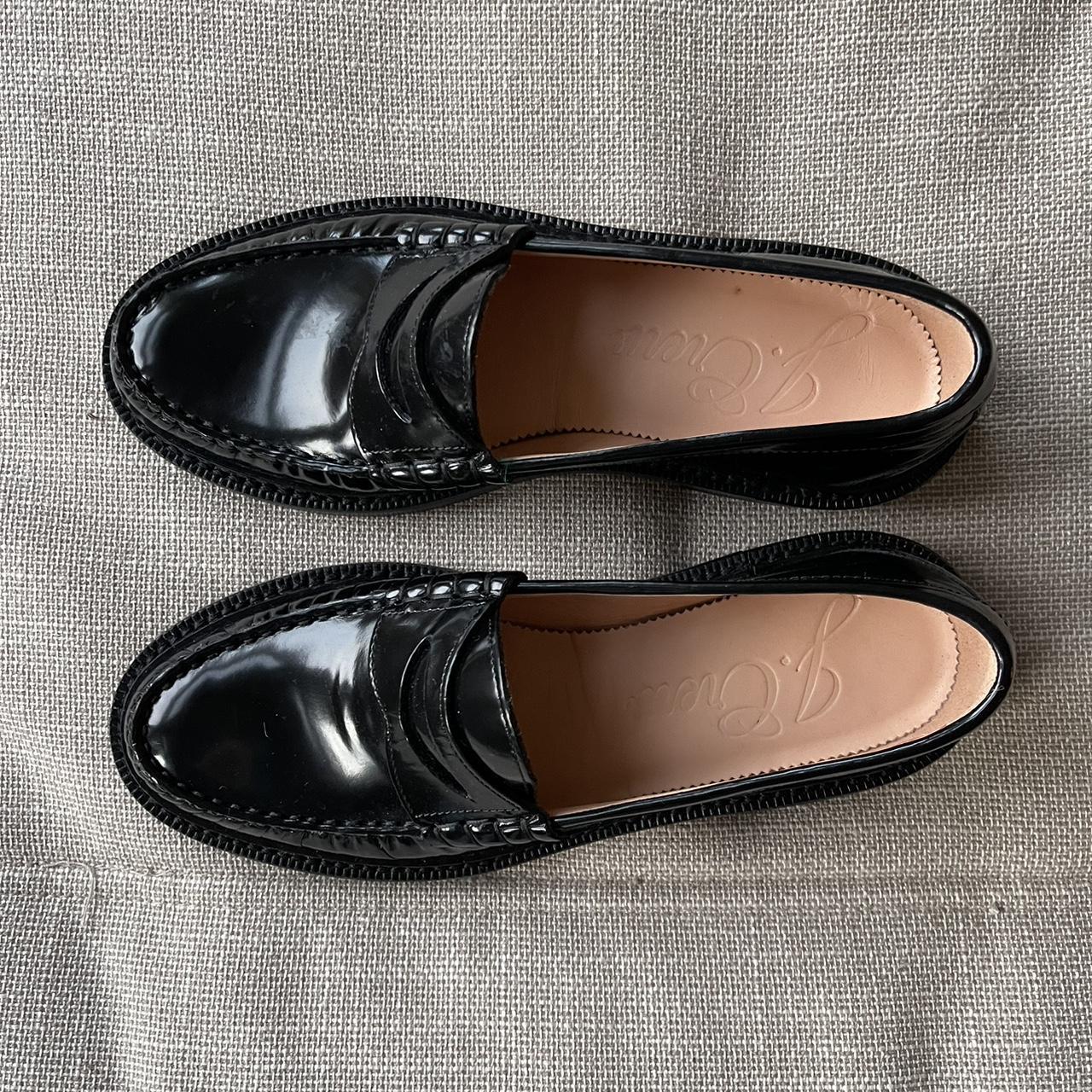 J.Crew Women's Black Loafers | Depop