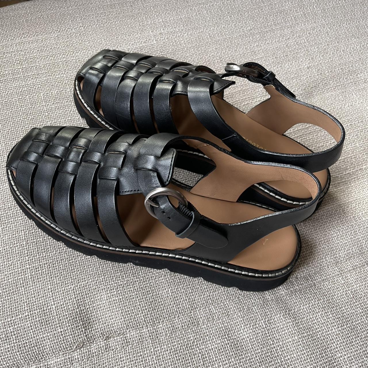 anthropologie fisherman sandals!!! only worn once,... - Depop