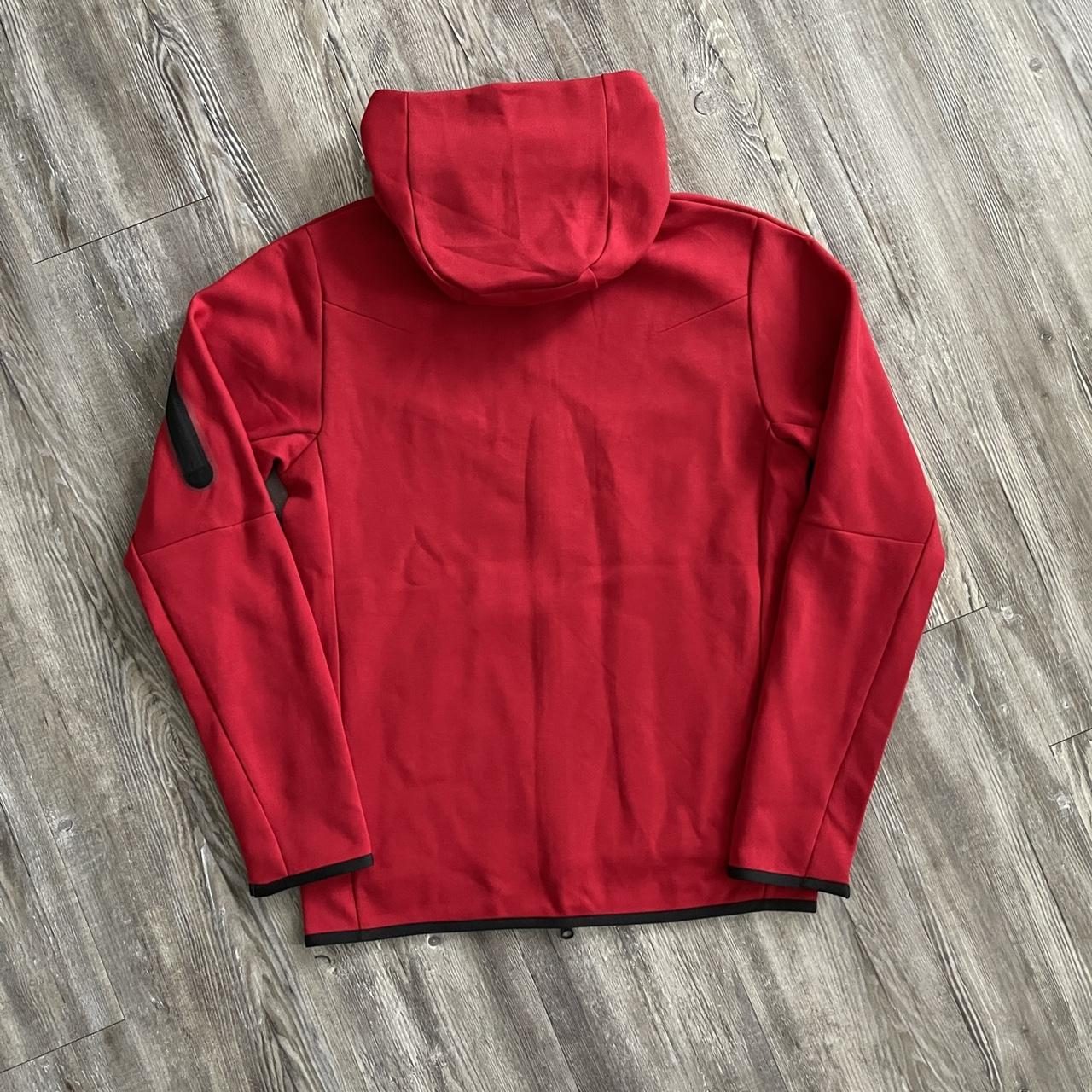 mens red tech fleece
