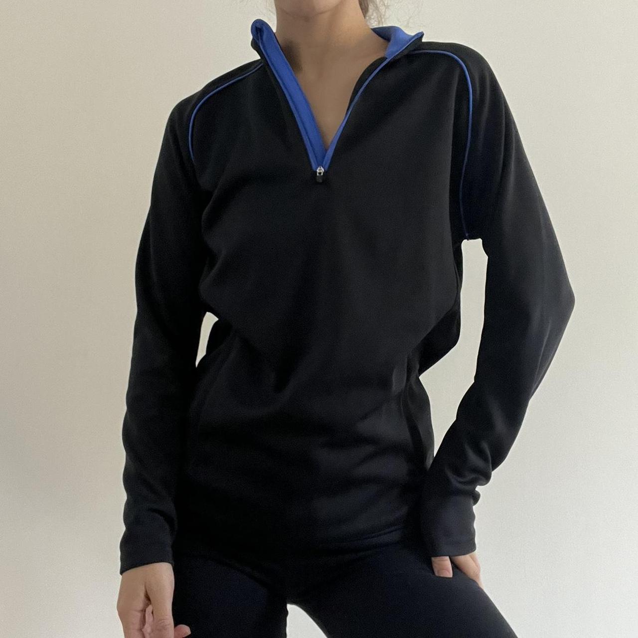 Slazenger Women's Black and Blue Sweatshirt