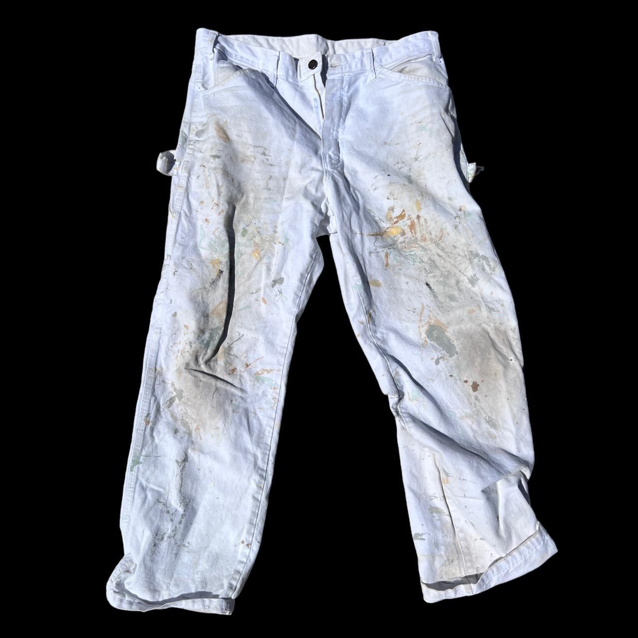 Dickies Sherwin Williams White Painter Pants. Signs... - Depop