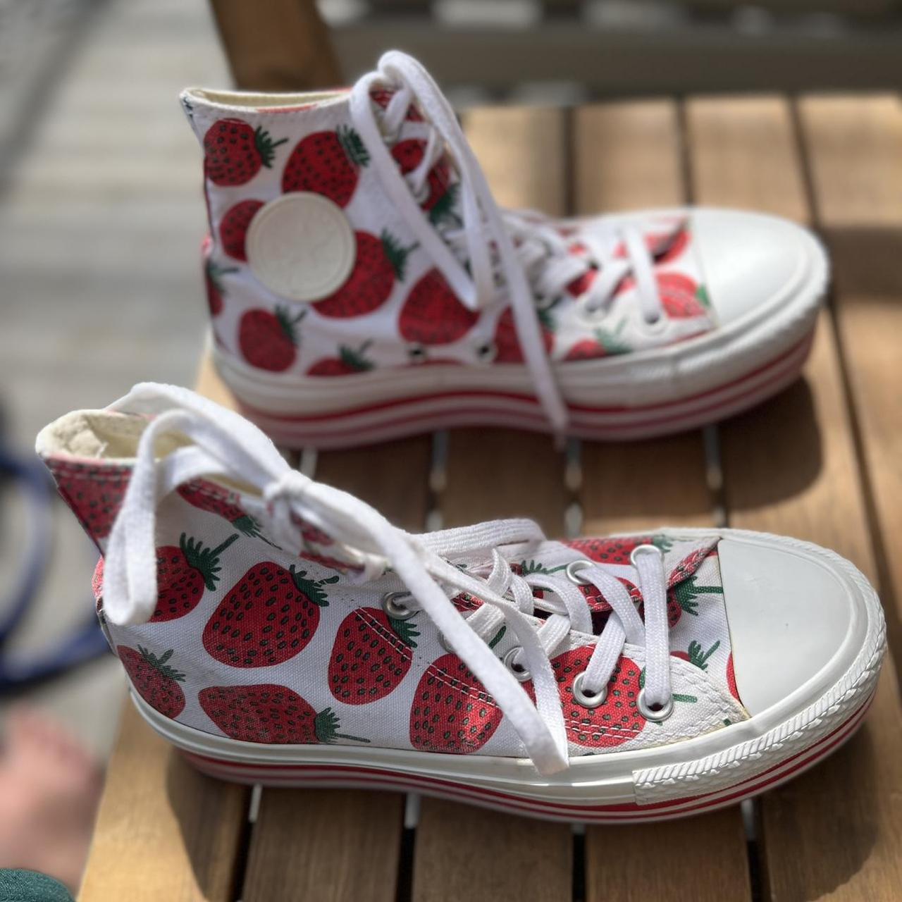 Strawberry converse shoes hotsell