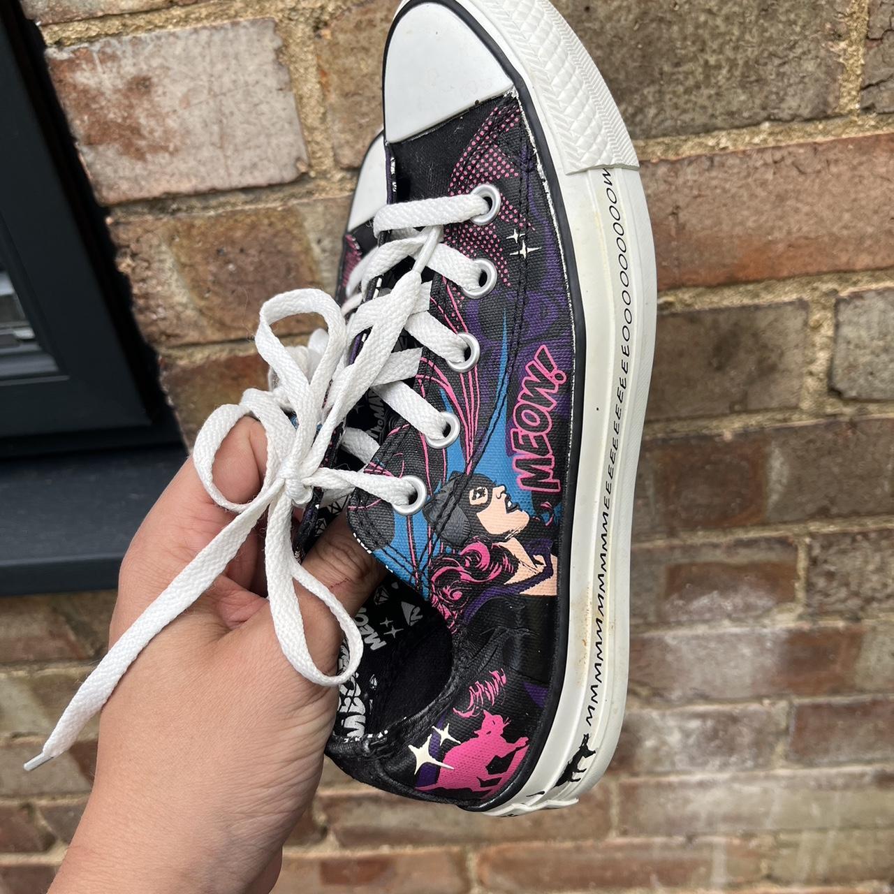 Rare cat woman converse low top trainers Uk Depop