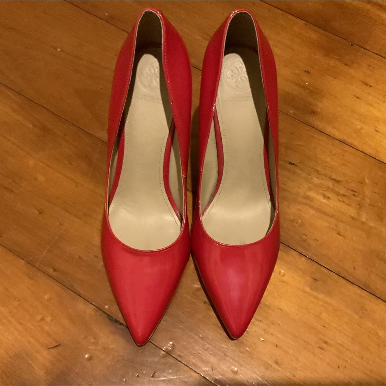 GENUINE GUESS Classic Red Stiletto High Heels. Size... - Depop