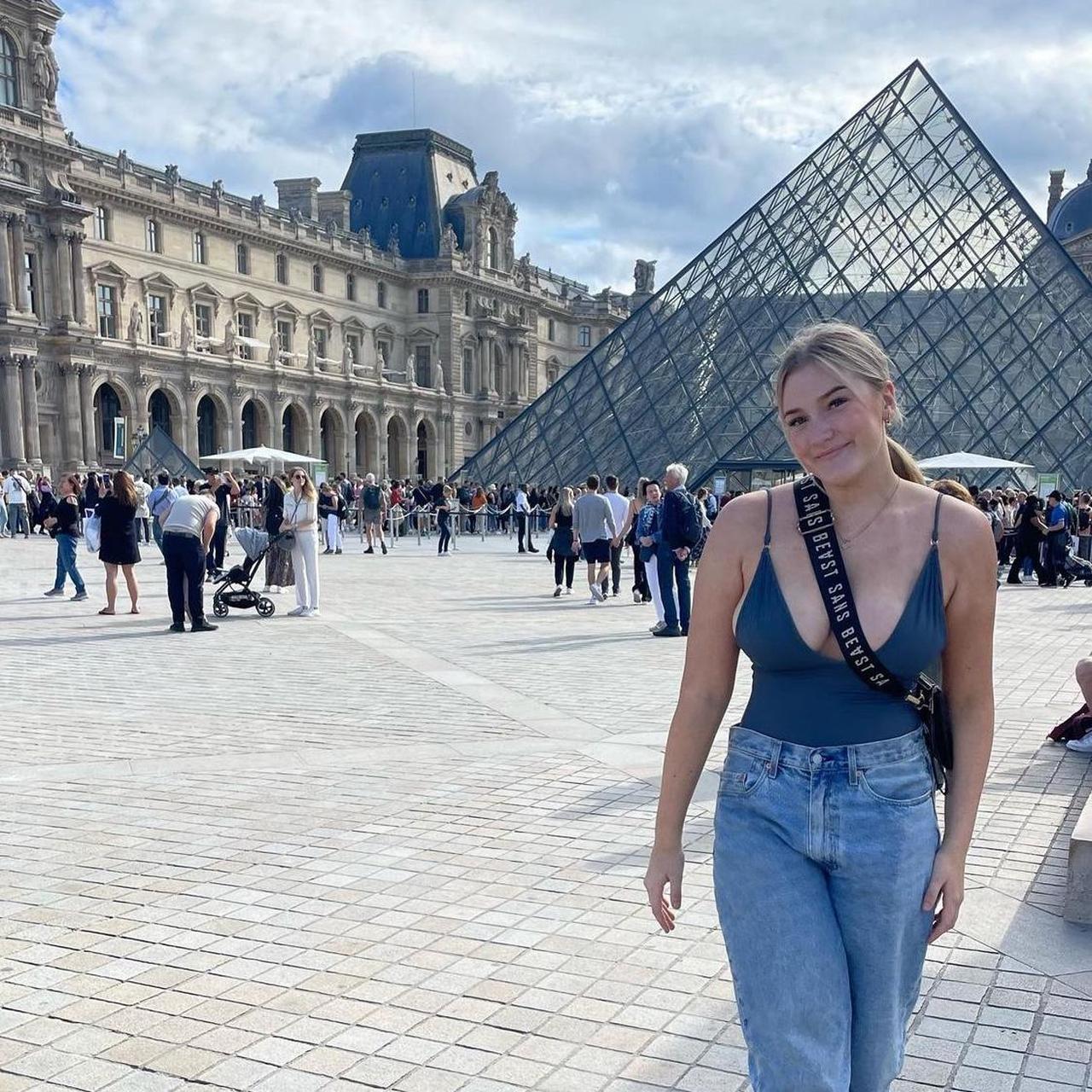 Gooseberry one piece in storm, size L, worn but in... Depop