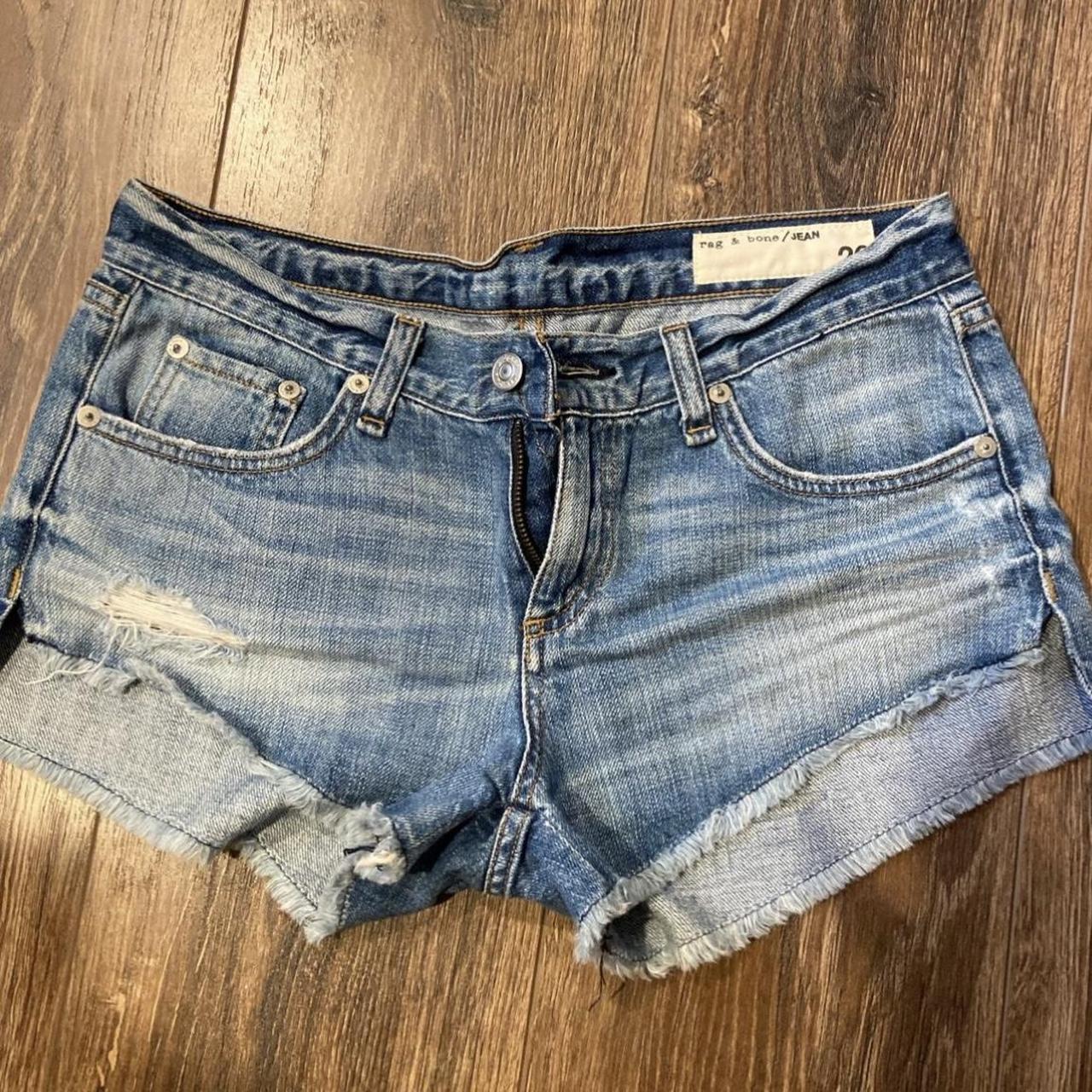 Rag & Bone denim shorts size 26 Low rise Only worn a... - Depop