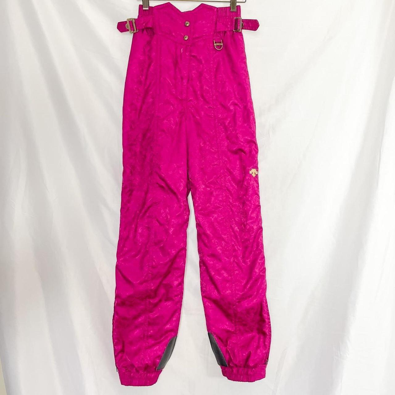 Descente fuscia ski pants, Hot pink puffer