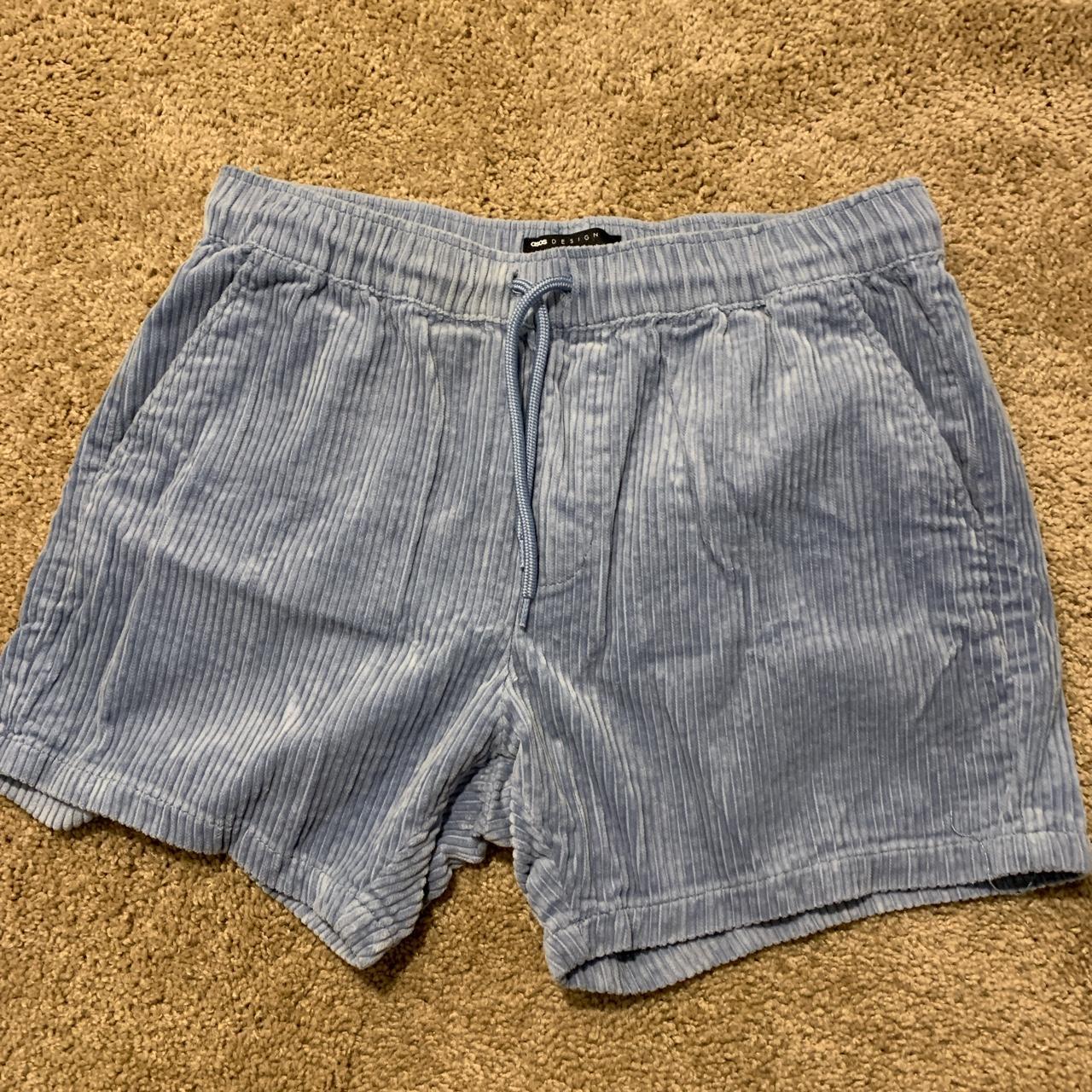 Mens ASOS designs corduroy shorts. Small stain on... - Depop