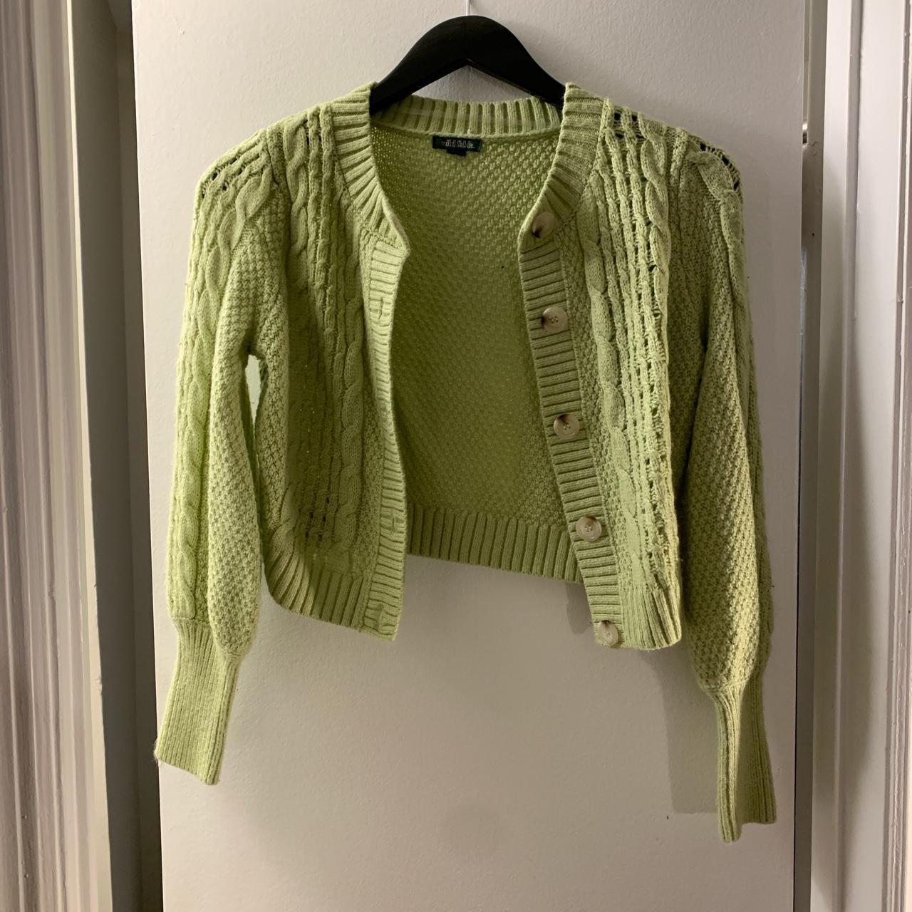 Wild Fable Women's Green Cardigan | Depop