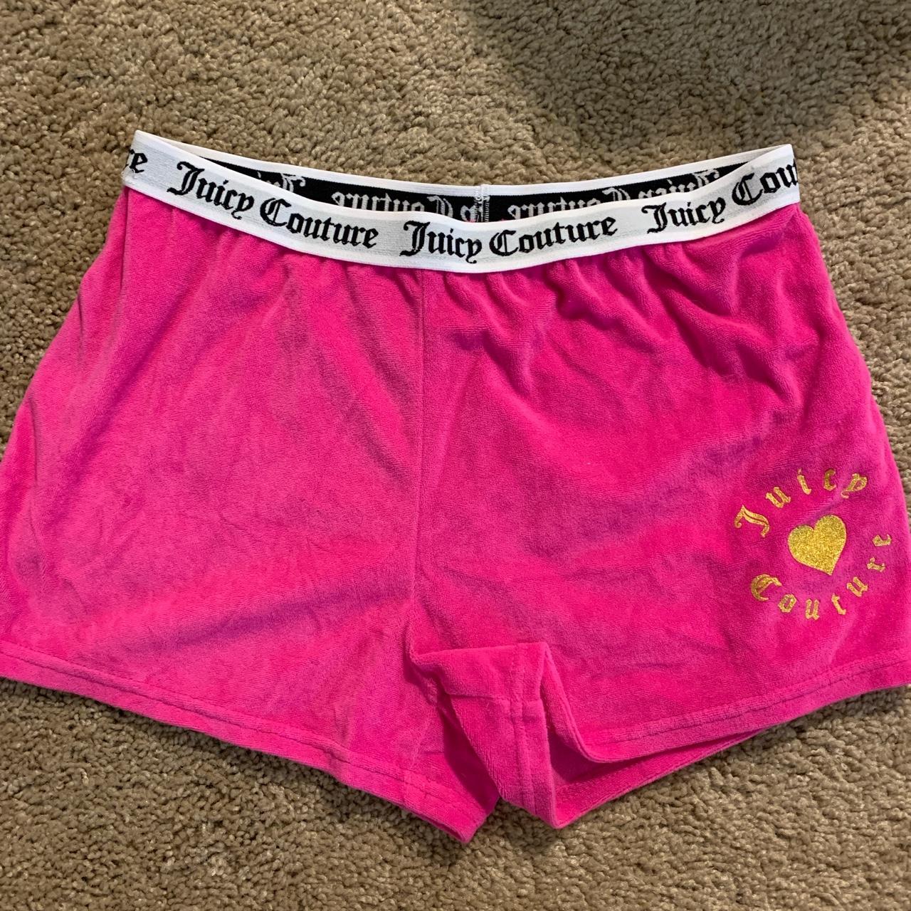 Super cute hot pink juicy couture sleep shorts! Tag... - Depop