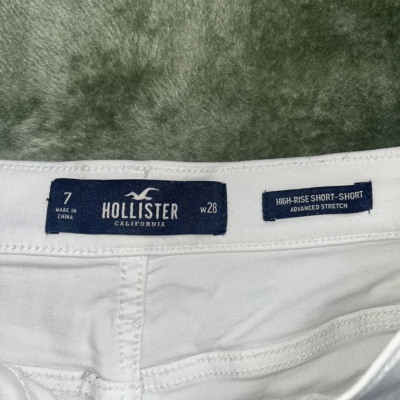Hollister Co. Women's White Shorts Depop
