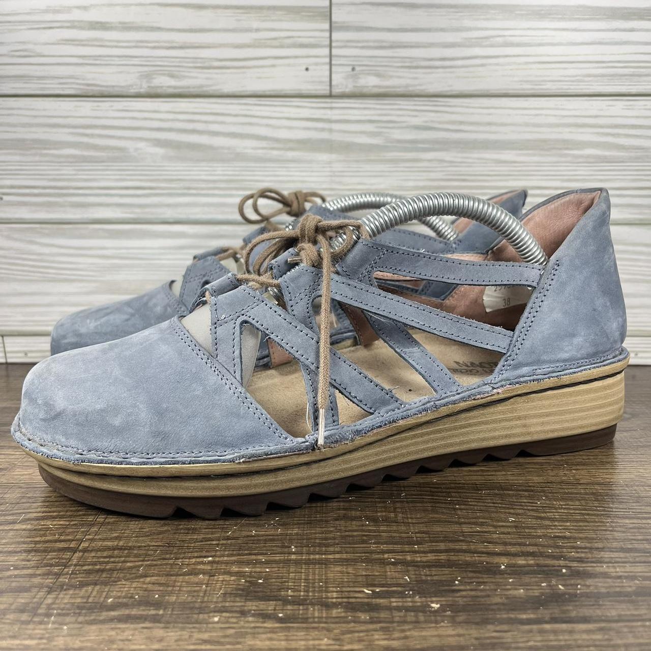 Naot Calathea Wedge Women s Blue Shoes Women s