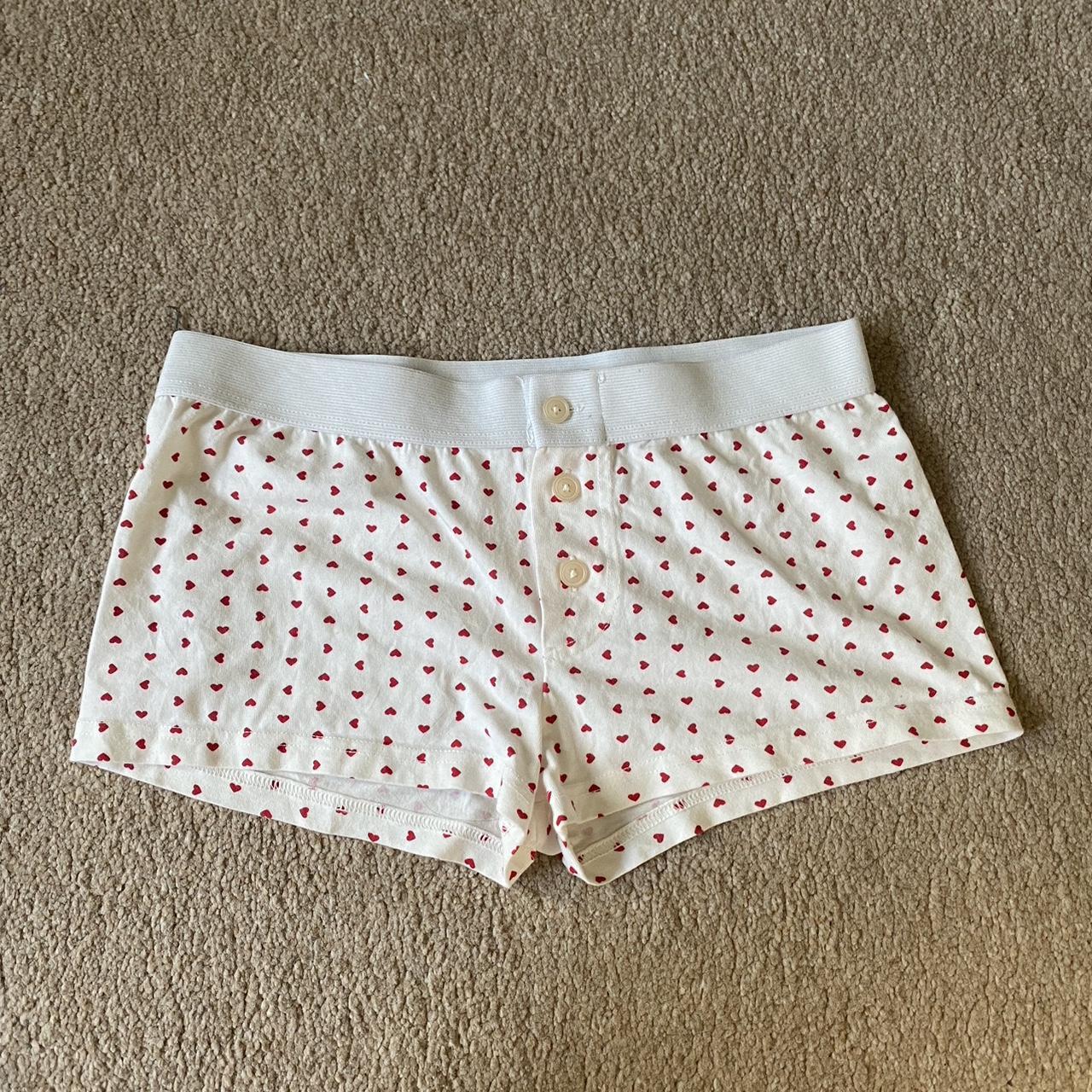 Brandy Melville heart boy short/brief. Never worn as... Depop