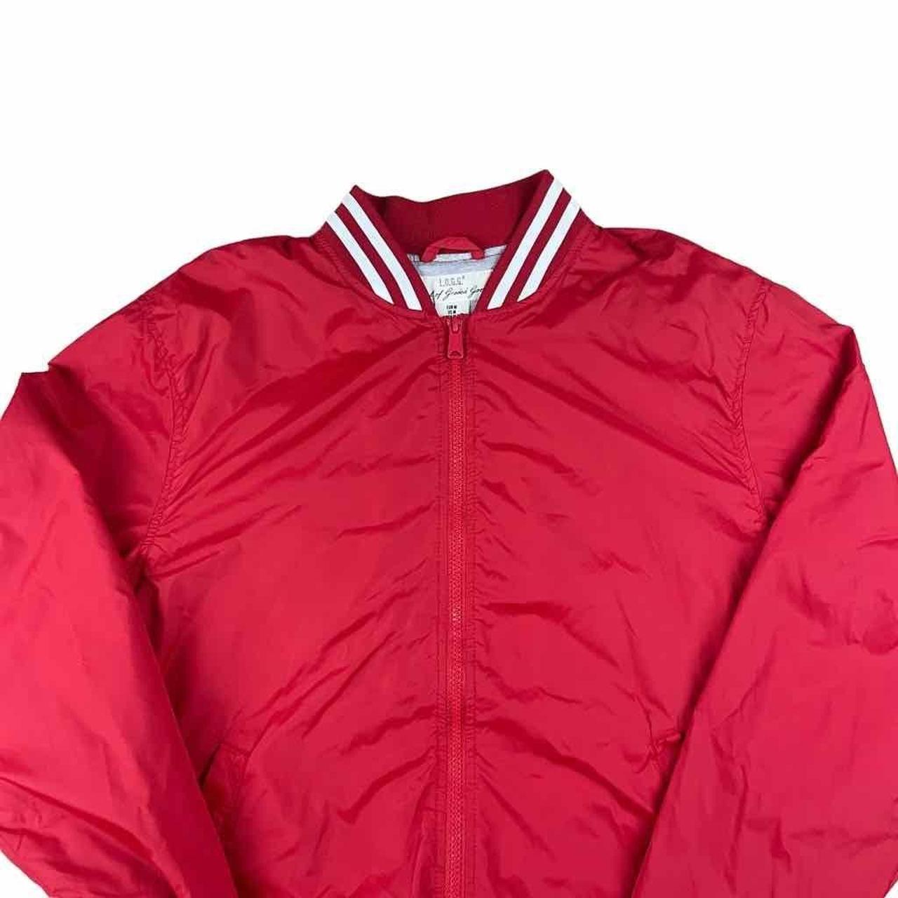 H&M Men's Red and White Jacket Depop