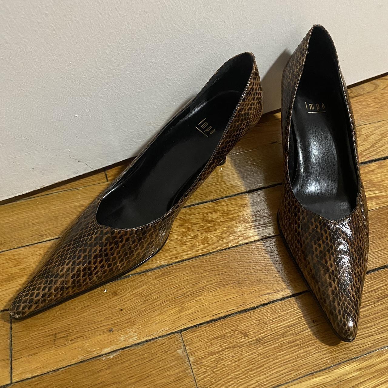 snakeskin kitten heels