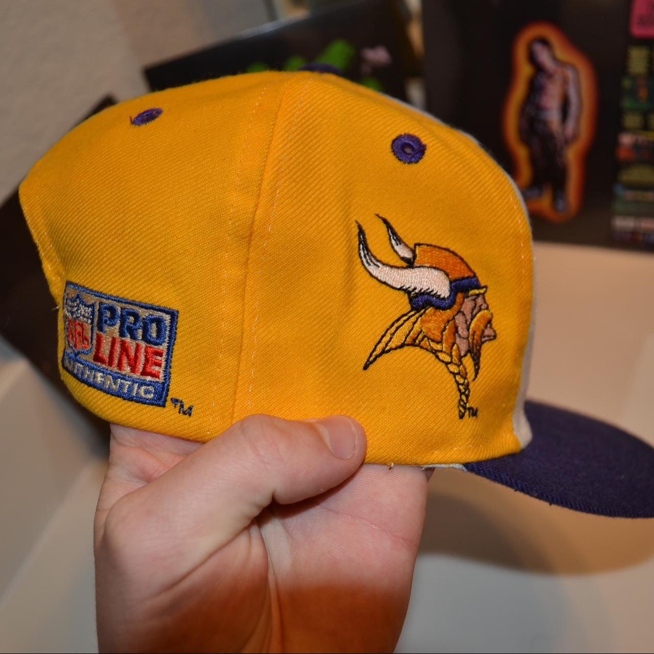 Vintage Minnesota Vikings Trucker Hat With Rope In - Depop