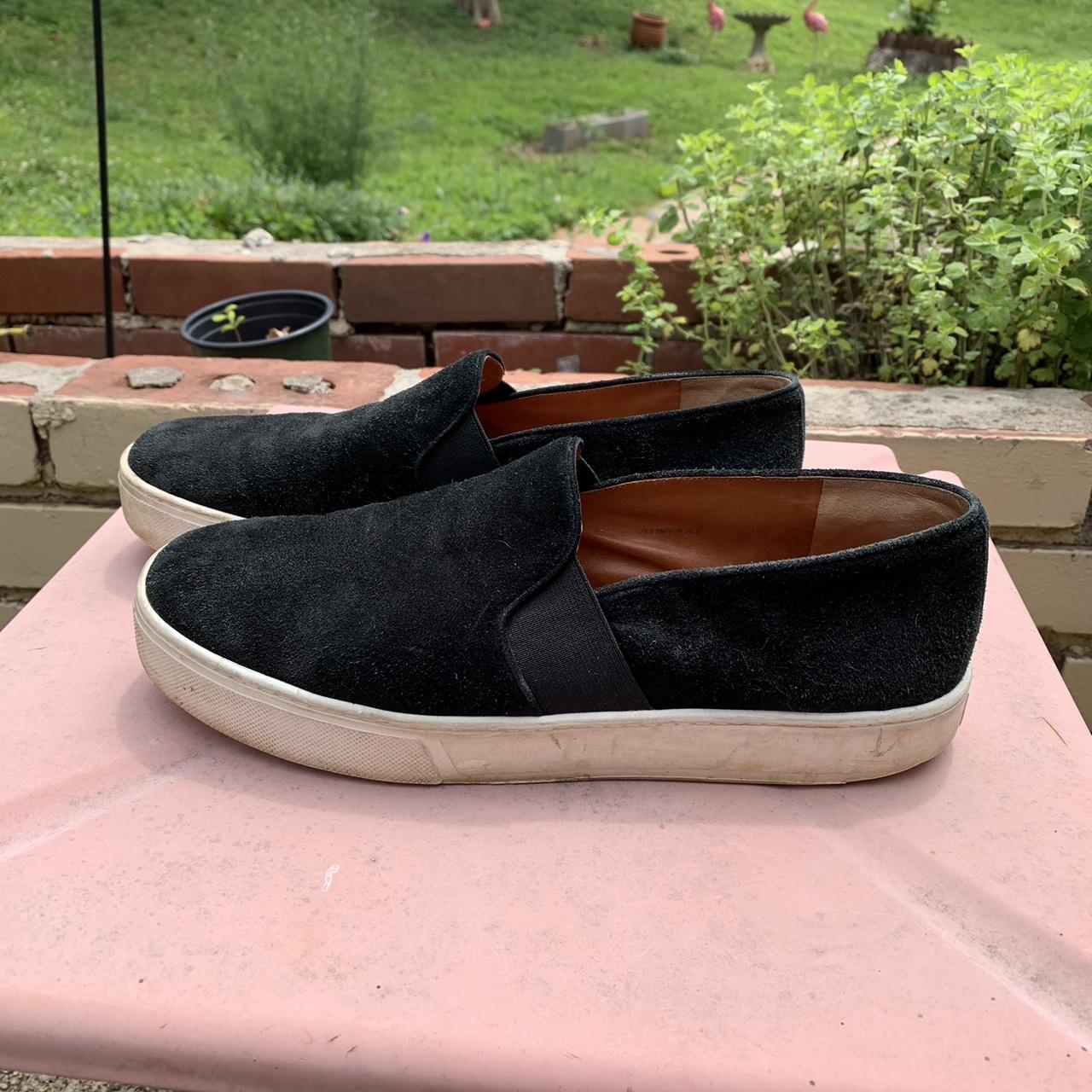 Vince black sale slip on shoes