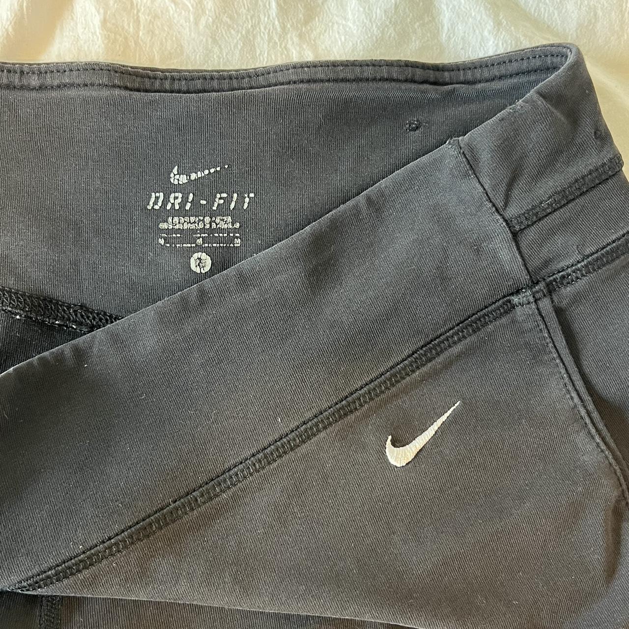 Black Nike Yoga Pants - loved mid-rise yoga pants... - Depop