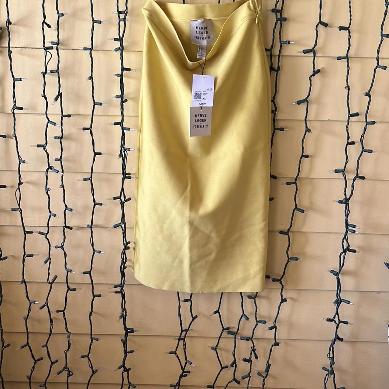 Hervé Leger Women's Skirt Gold/Yellow XL – Herve leger forever