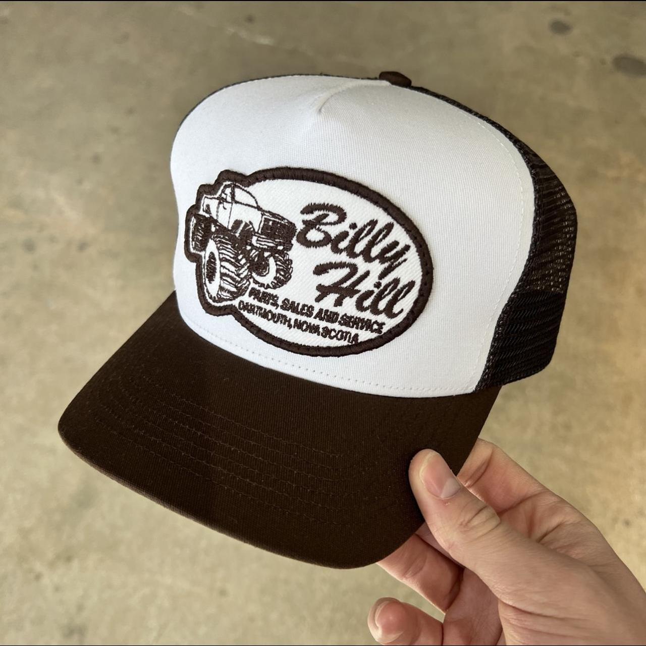 Billy Hill Brown Patch Trucker Hat Classic NEW DSWT... - Depop