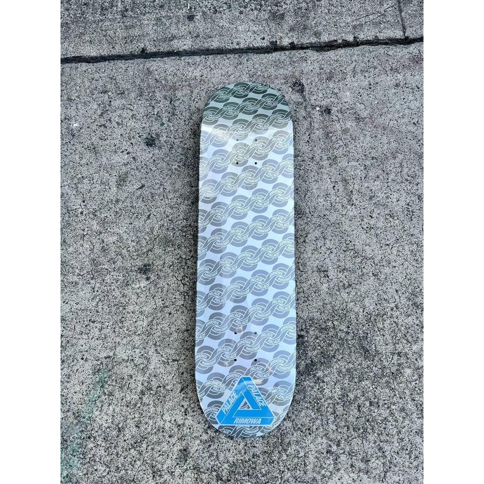 Palace Skateboards Rimowa Silver Skateboard Deck 8.5... - Depop