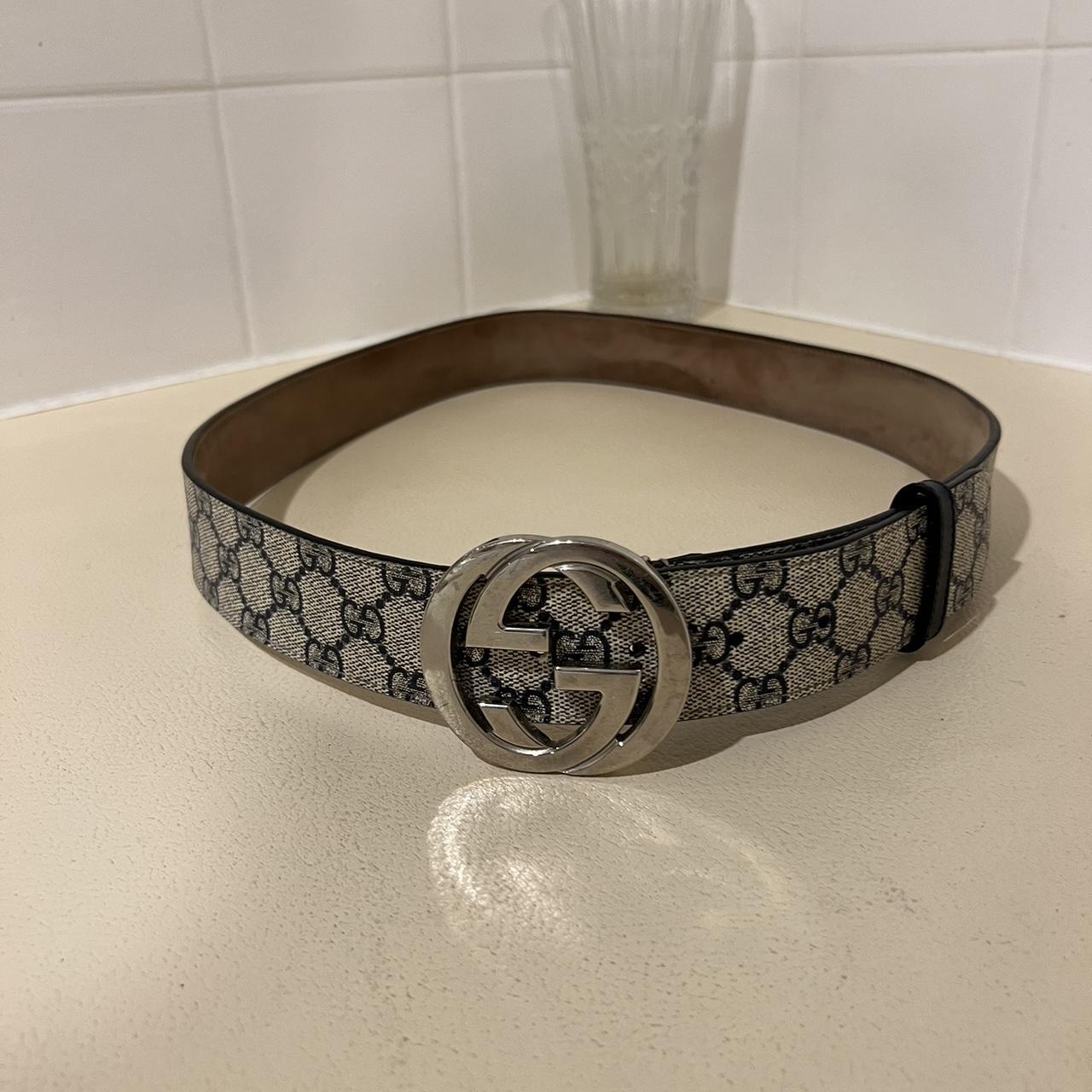 genuine leather gucci belt men