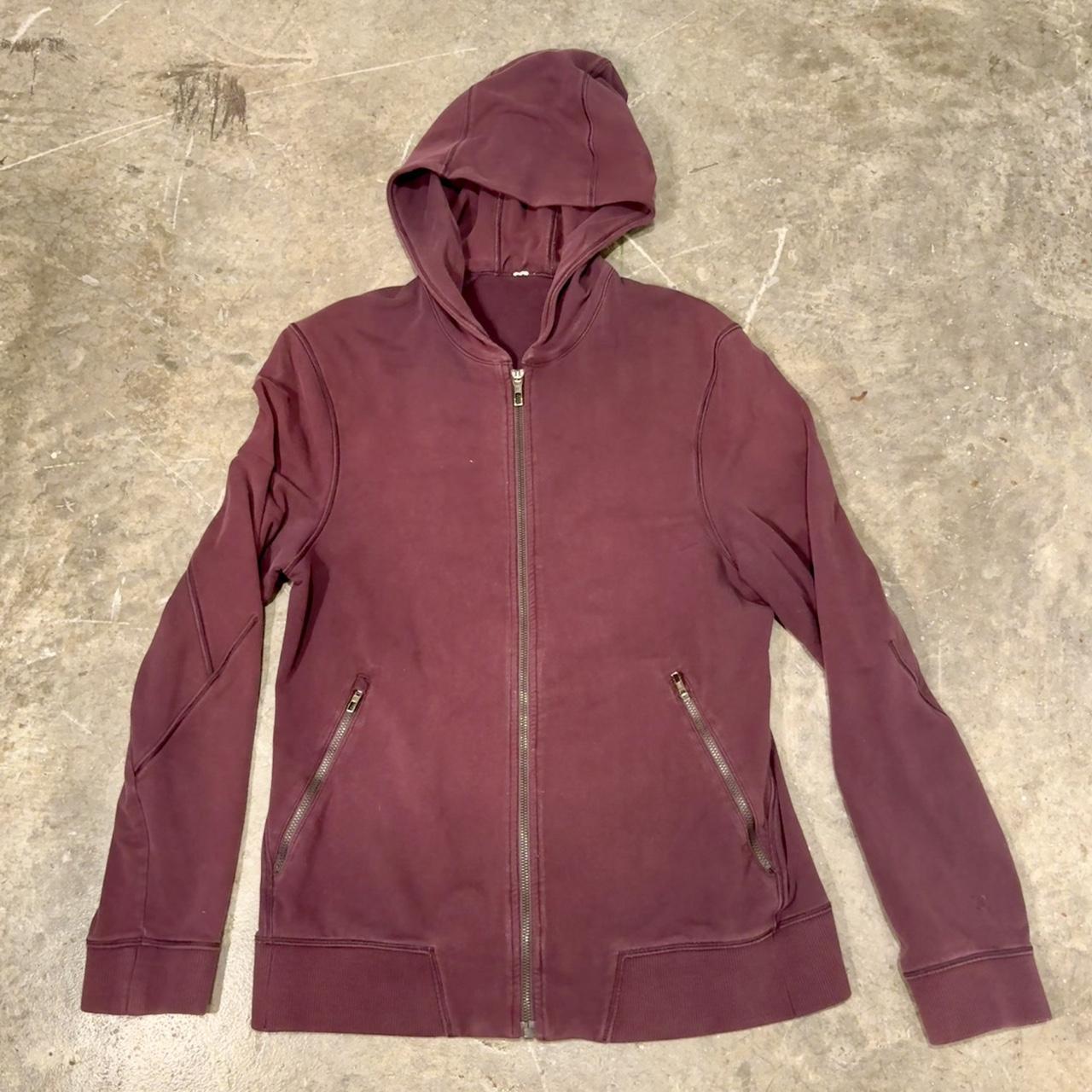 Lululemon Cross Cut Hoodie in Black Cherry. Full zip. Depop