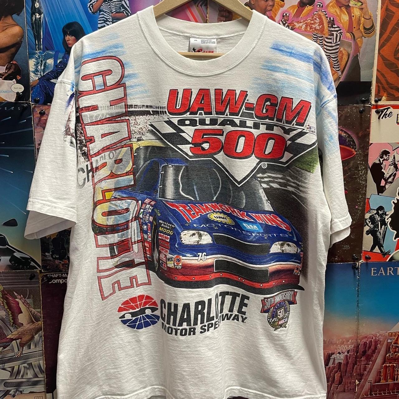 Vintage nascar AOP shirt. Vintage charlotte motor... - Depop