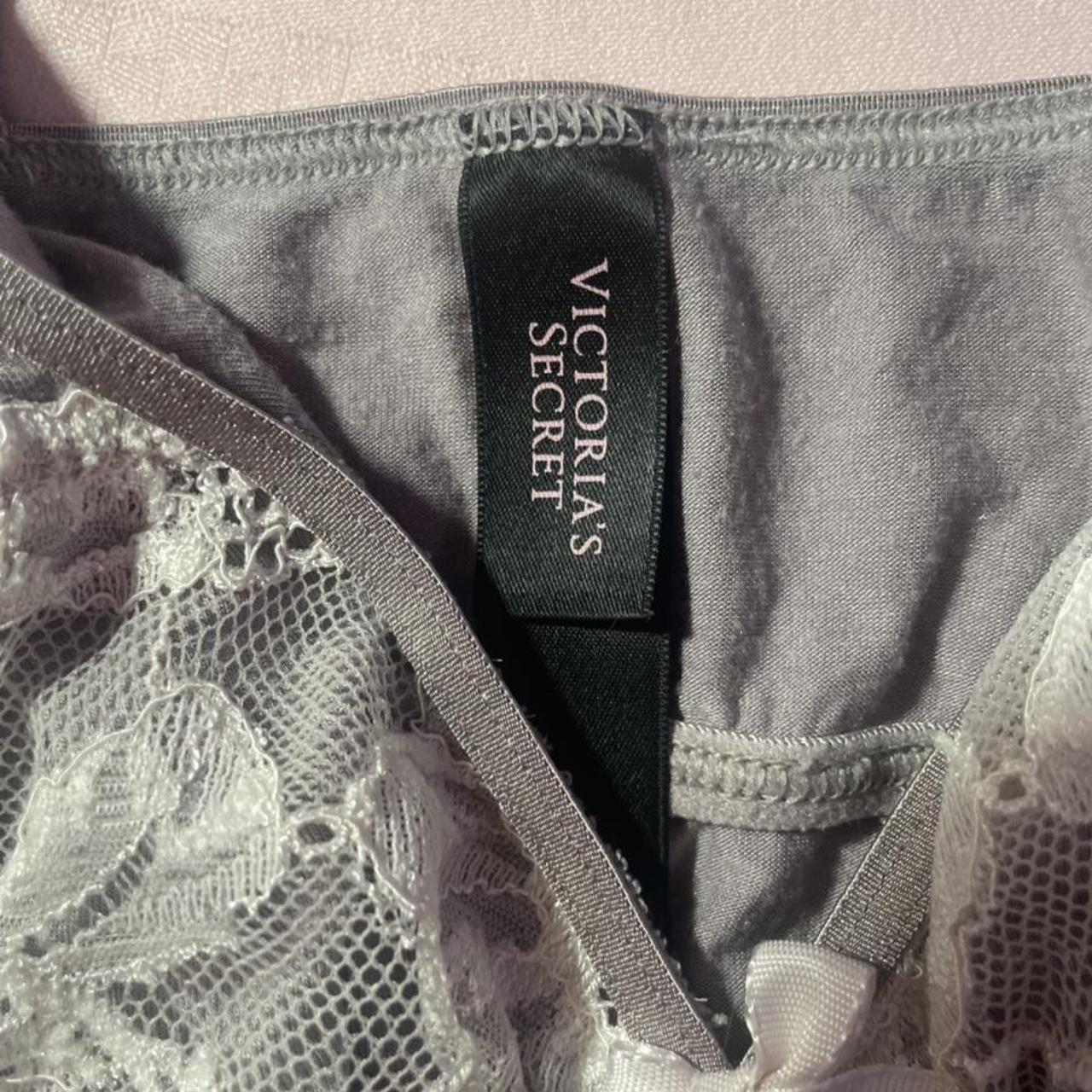 Victoria's Secret Women's Grey and Pink Dress | Depop