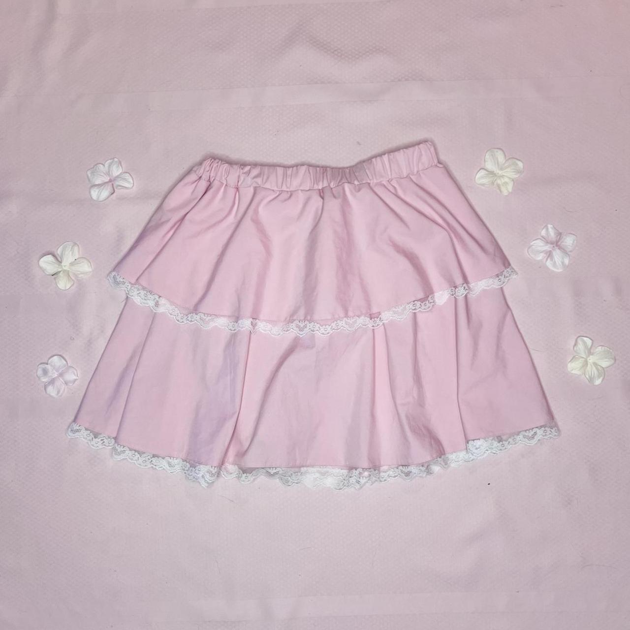 coquette / dollette / kid core / lolita pink layered... - Depop