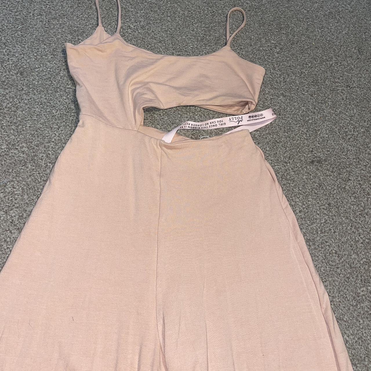 Oh polly wid leg jumpsuit Blush, size 10, never... Depop