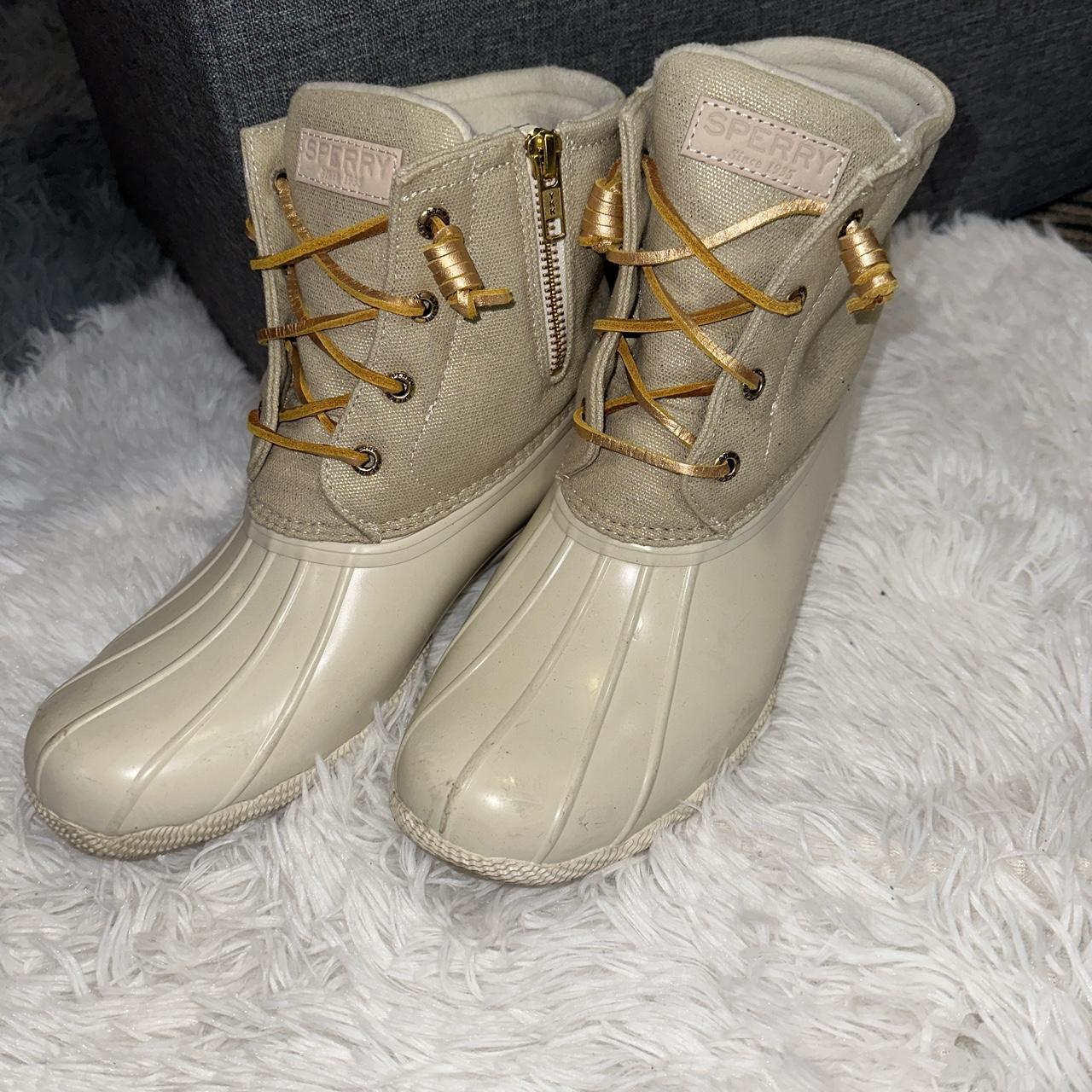sperry oat gold duck boots