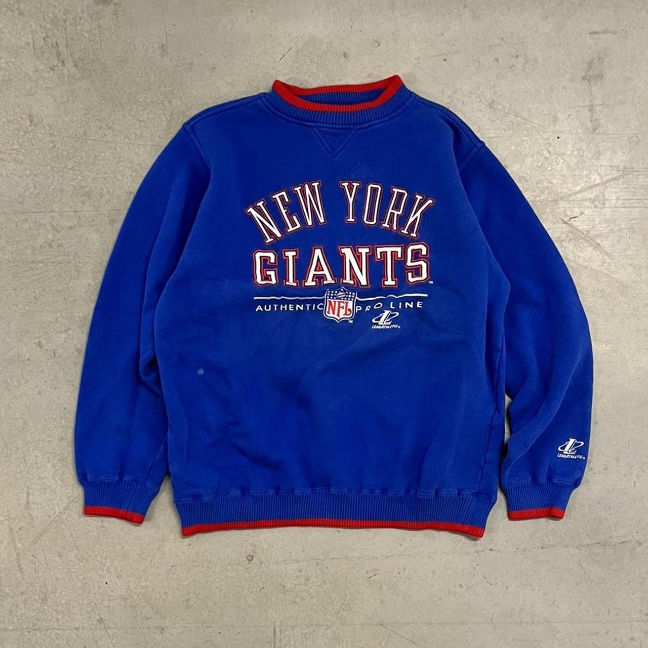 Vintage 90s Logo 7 Crewneck Sweatshirt New York - Depop