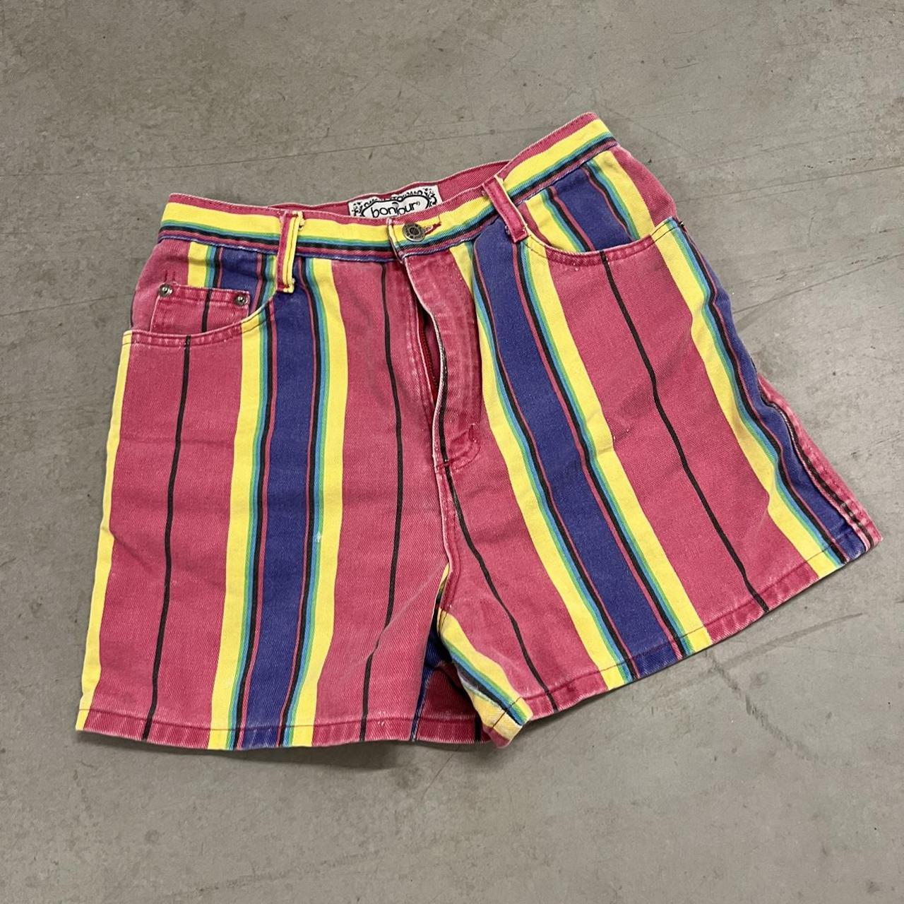 Retro striped shorts main image 0