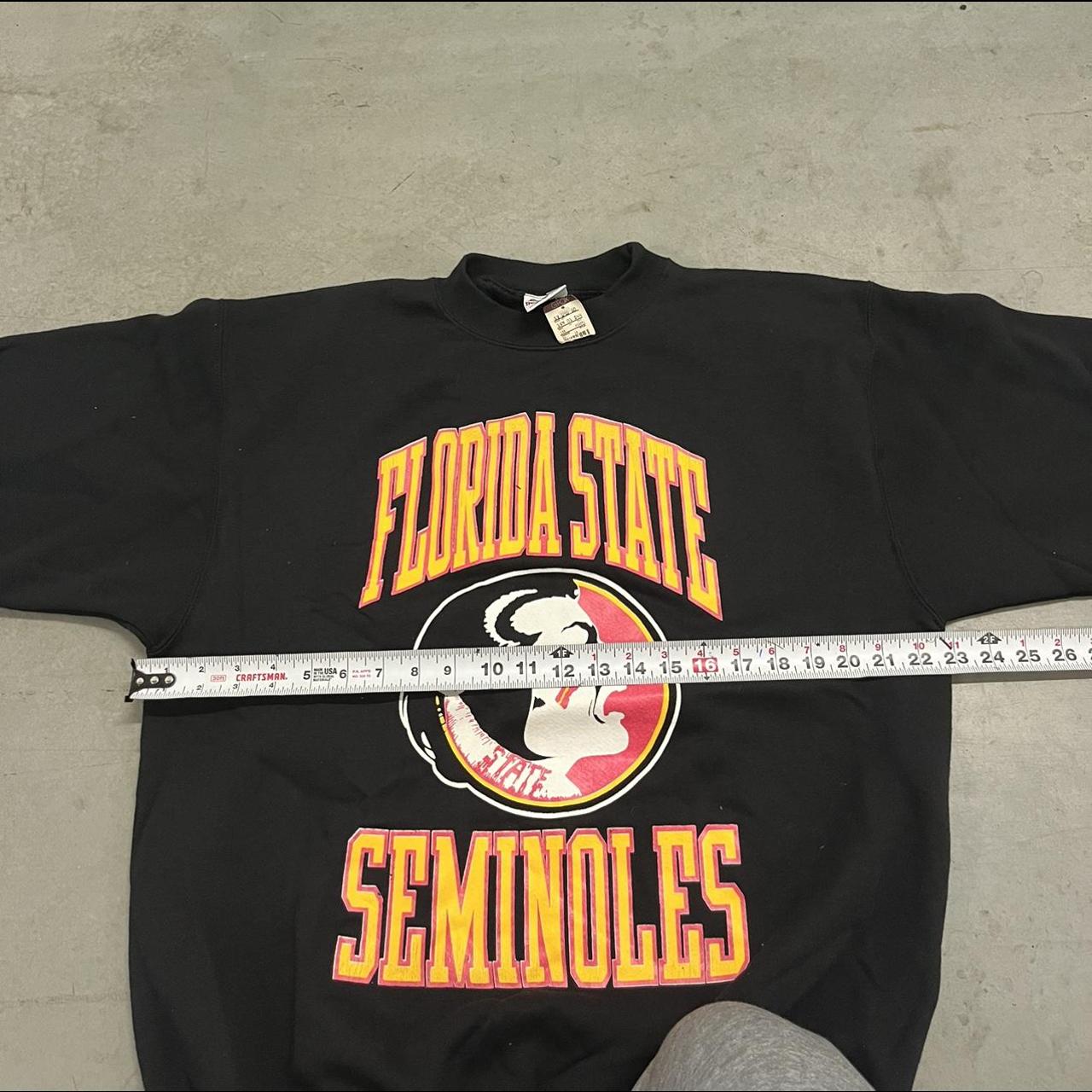 Vintage 90s Florida State Seminoles Graphic Crewneck... - Depop