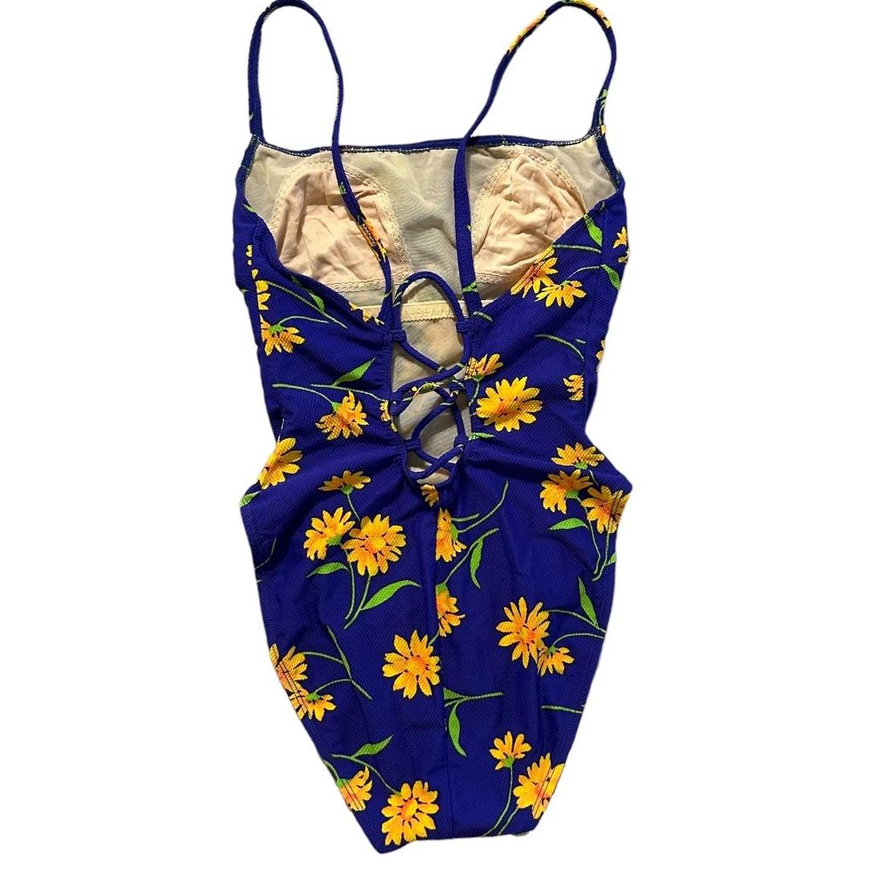 La Blanca Women's Navy and Yellow Swimsuit-one-piece (2)