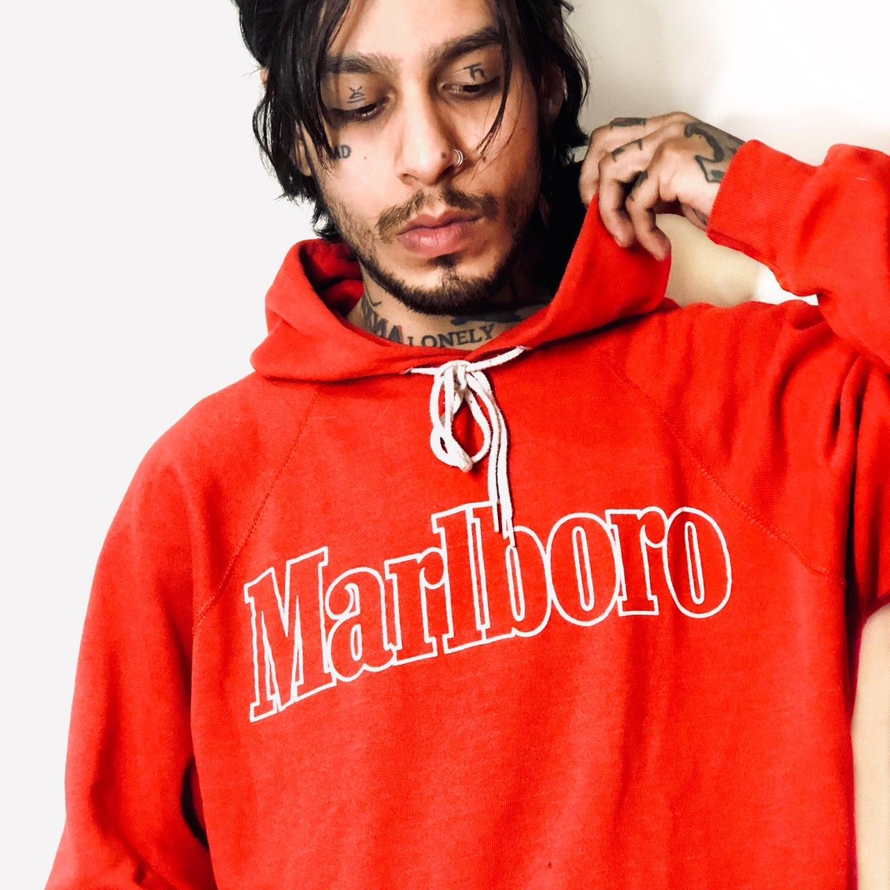 Vintage Marlboro Red Logo Hoodie In great condition. Depop