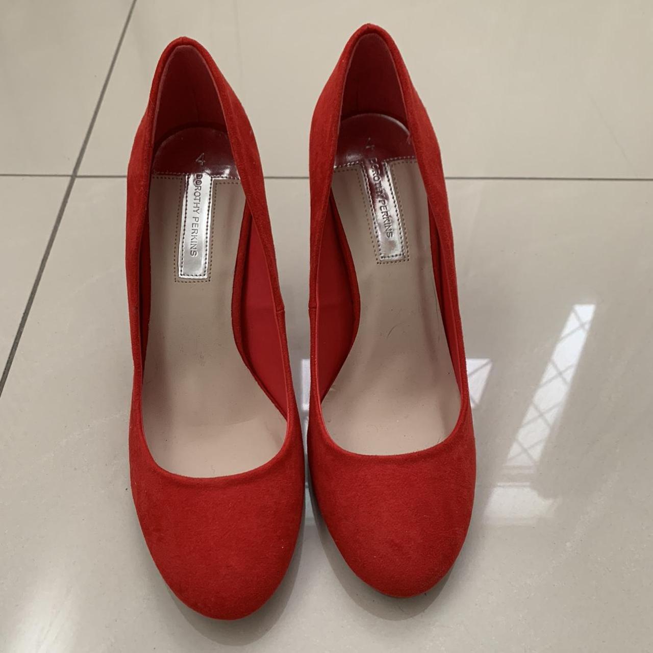 Red Suede Heels From Dorothy Perkins Size 4 Never Depop 6222